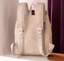 Load image into Gallery viewer, Tan tooled cowhide back by Trinity Ranch