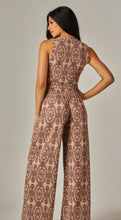 Load image into Gallery viewer, Mocha &amp; brown ribbed medallion 2pc pant set
