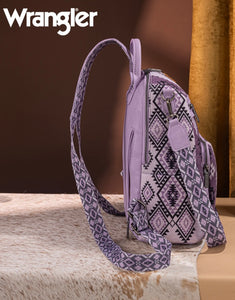 *PreOrder* Wrangler Lavender & Purple Aztec backpack/crossbody can be worn both ways straps are removable