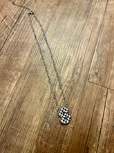 Load image into Gallery viewer, Checkered Initial Necklaces
