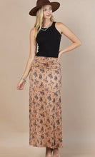 Load image into Gallery viewer, Copper and black bucking horse maxi skirt
