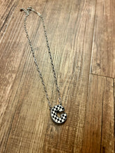 Load image into Gallery viewer, Checkered Initial Necklaces
