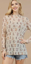 Load image into Gallery viewer, Tan with multi colored boots all over mesh top

