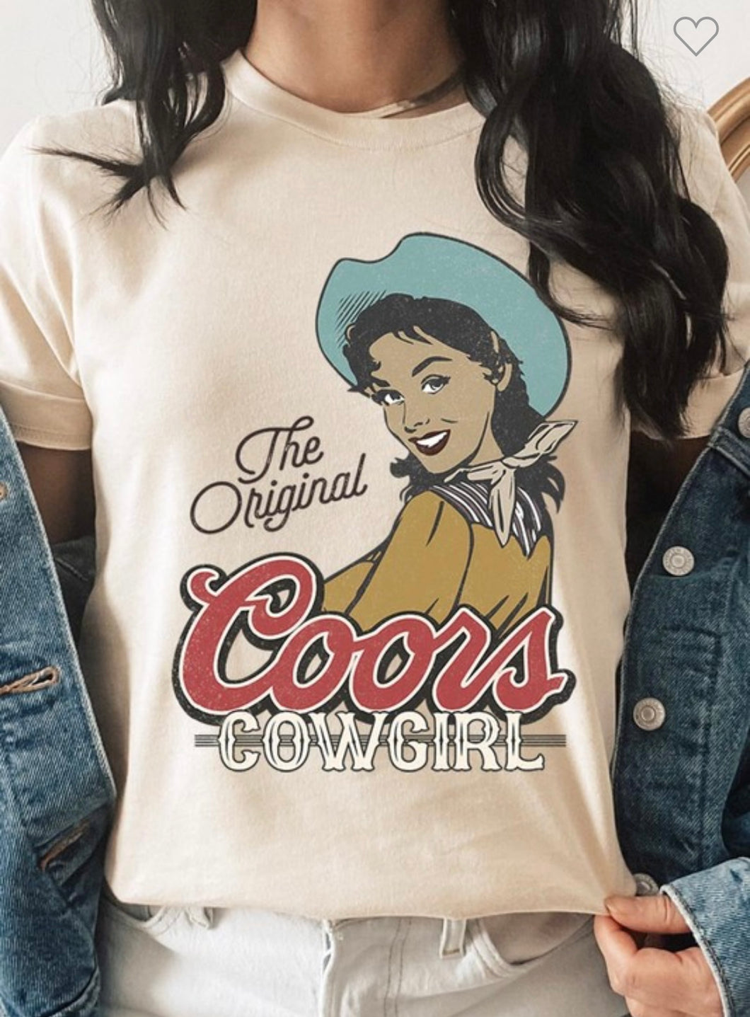 Cream original cowgirl t-shirt