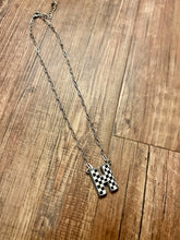 Load image into Gallery viewer, Checkered Initial Necklaces

