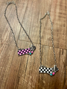 Checkered Bar with cactus 🌵