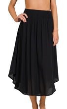 Load image into Gallery viewer, Black midi skirt
