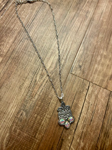 Boot stitch necklace