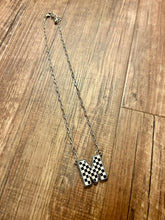 Load image into Gallery viewer, Checkered Initial Necklaces
