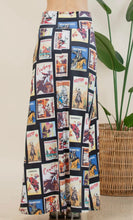 Load image into Gallery viewer, Black multi Rodeo poster maxi skirt
