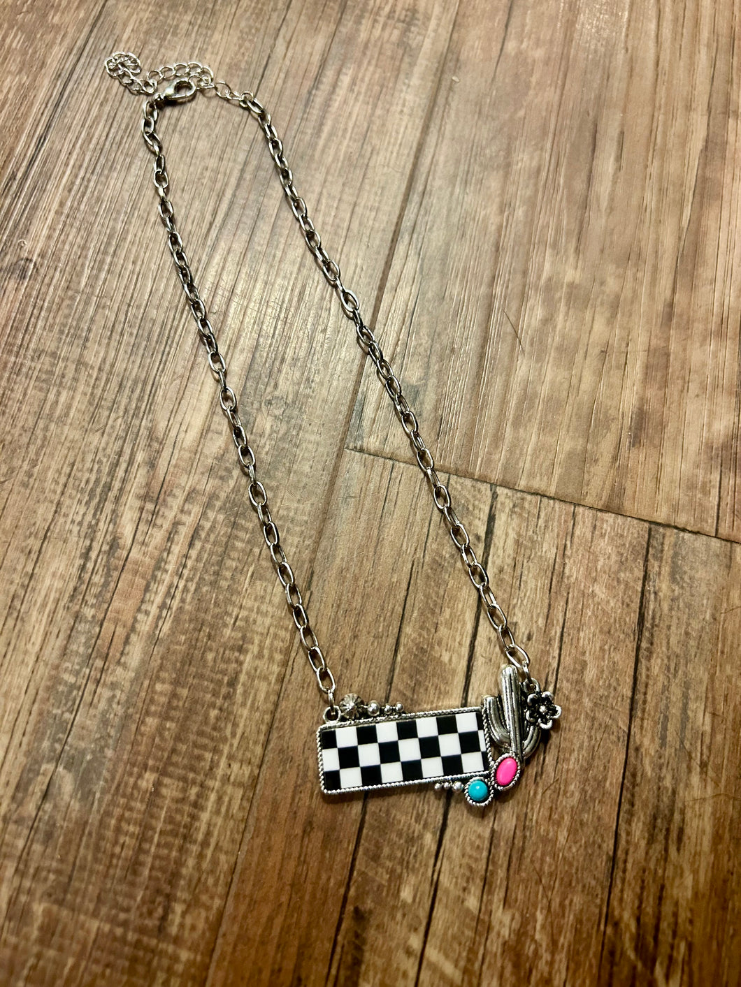Checkered Bar with cactus 🌵