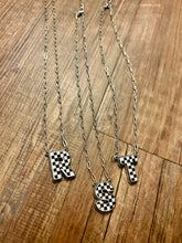 Load image into Gallery viewer, Checkered Initial Necklaces
