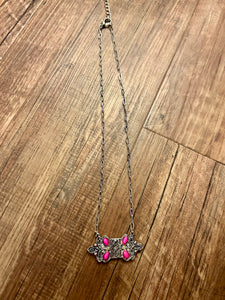 Long Boot Stitch Necklace