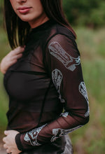 Load image into Gallery viewer, Black with rhinestone boot mesh
