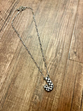 Load image into Gallery viewer, Checkered Initial Necklaces
