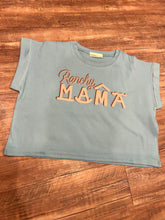 Load image into Gallery viewer, Dusty teal Ranchy Mama Brand western t-shirt

