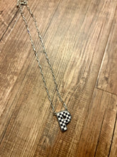 Load image into Gallery viewer, Checkered Initial Necklaces

