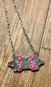 Long Boot Stitch Necklace