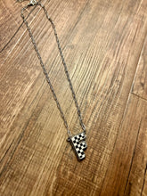 Load image into Gallery viewer, Checkered Initial Necklaces
