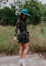 Load image into Gallery viewer, Black with rhinestone boot mesh
