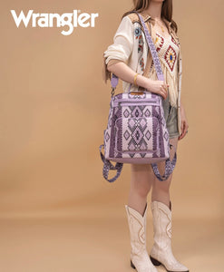 *PreOrder* Wrangler Lavender & Purple Aztec backpack/crossbody can be worn both ways straps are removable