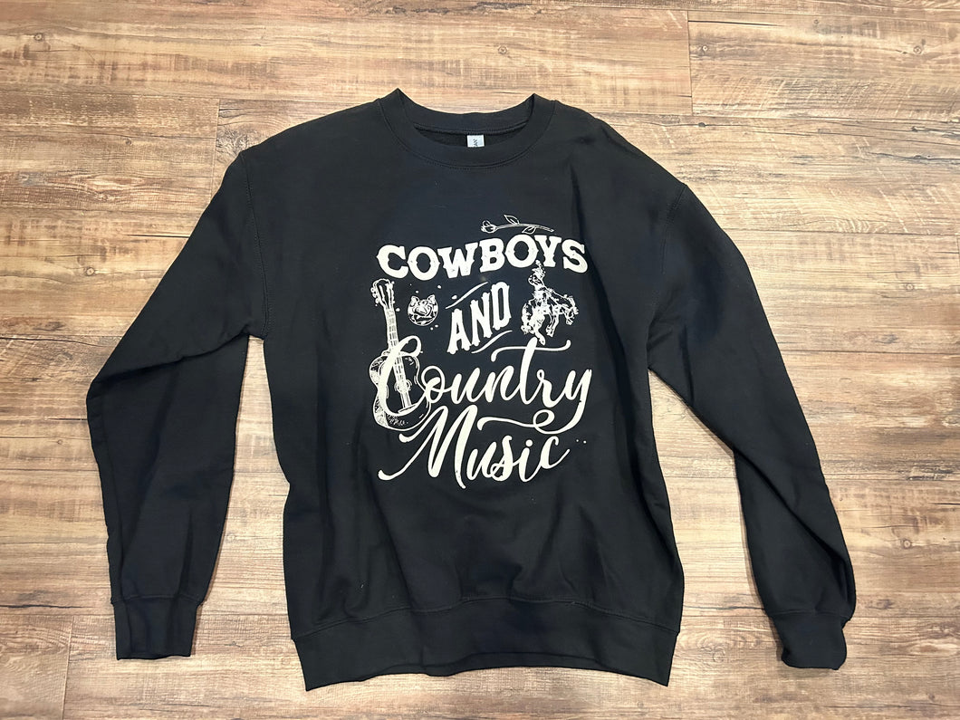 Black cowboys & country music crewneck