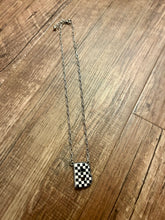 Load image into Gallery viewer, Checkered Initial Necklaces
