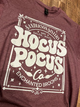 Load image into Gallery viewer, Heathered maroon/eggplant Halloween Witch t-shirt
