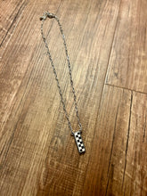 Load image into Gallery viewer, Checkered Initial Necklaces
