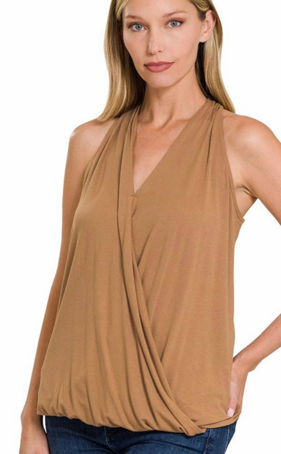 Saddle brown tank top